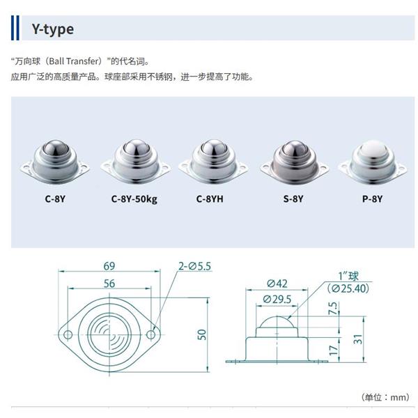 FREEBEAR福力百亞萬(wàn)向球無(wú)塵室規(guī)格S-5HK-UPE導(dǎo)靜電-CR