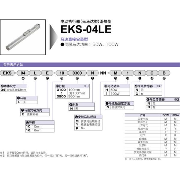CKD喜開理電動(dòng)執(zhí)行器（無馬達(dá)型）滑塊型EKS-04LE-160400NNN-MHNNN