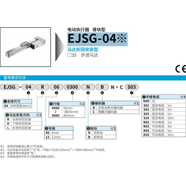 CKD喜開理電動(dòng)執(zhí)行器（無馬達(dá)型）滑塊型EJSG-04E12L0800BCN-CR01
